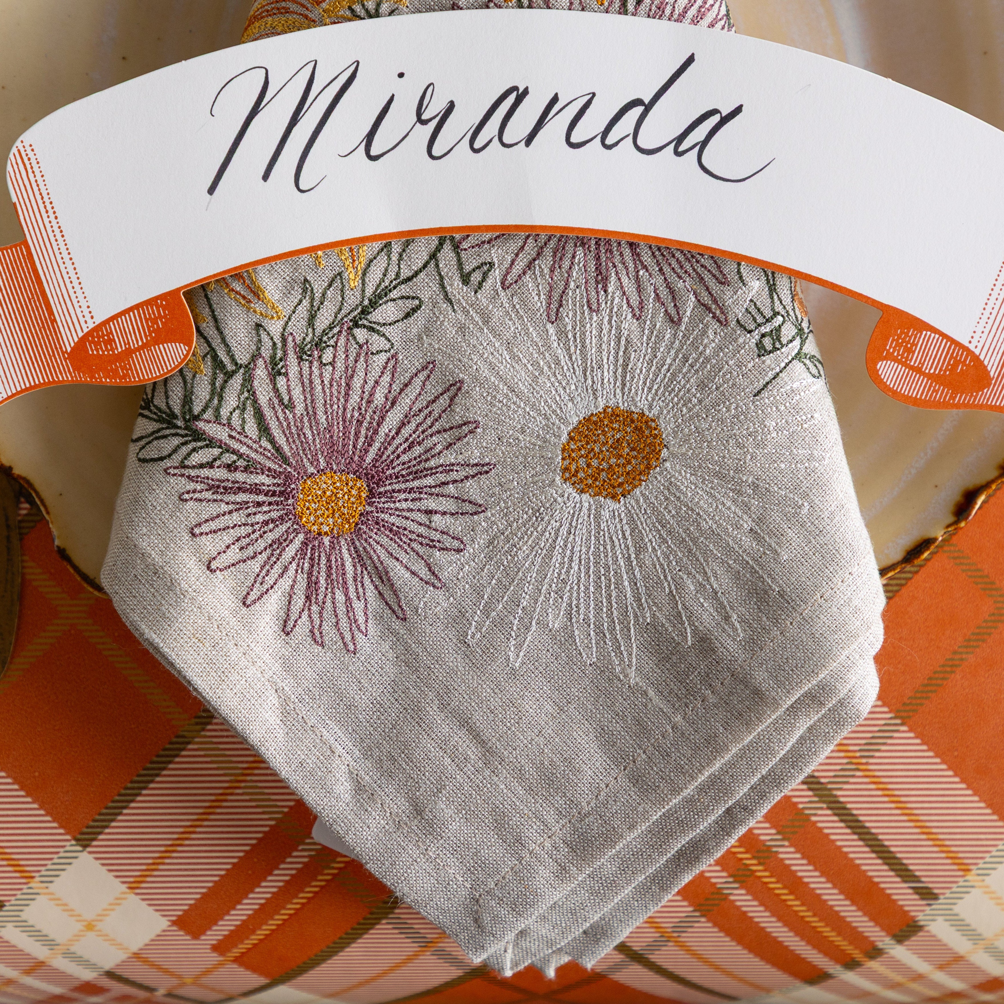 Autumn Blossoms Dinner Napkin