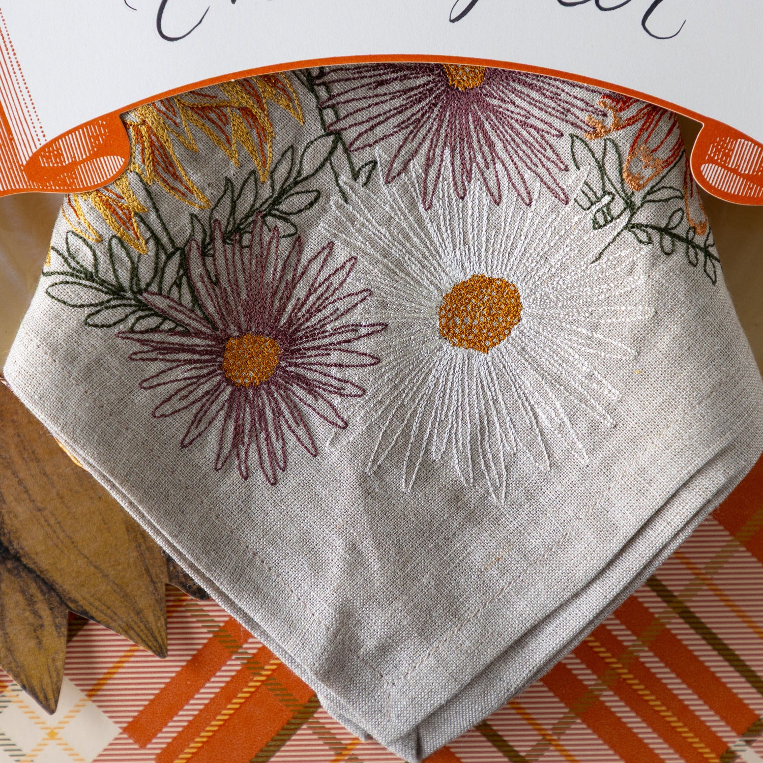 Autumn Blossoms Dinner Napkin