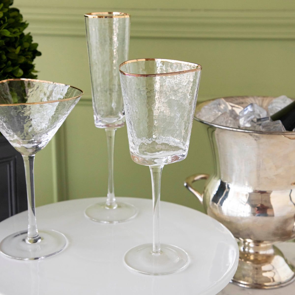Triangular Stemware Triangular Stemware Glasses APERITIVO TRIANGULAR DOF GLASS, CLEAR W ...