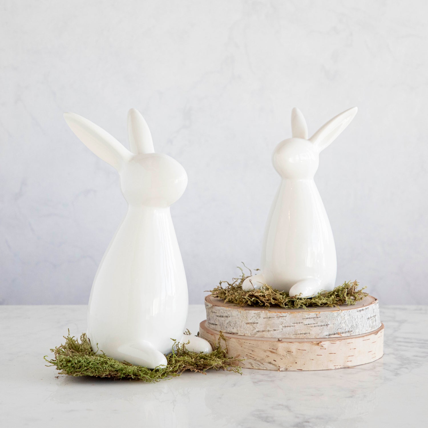 White Ceramic Bunny Collection