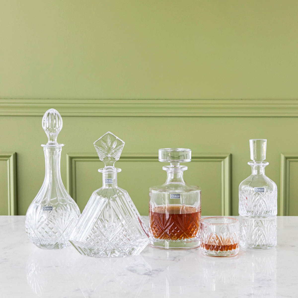 Dublin Triangular Crystal Decanter