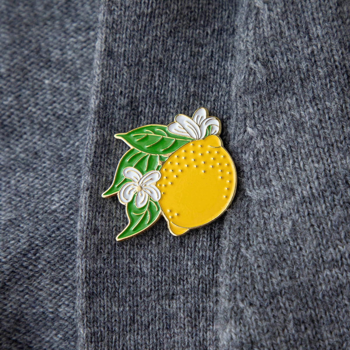 Lemon Enamel Pin – Hester & Cook