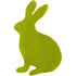 Felt bunny shaped placemat in spring green.