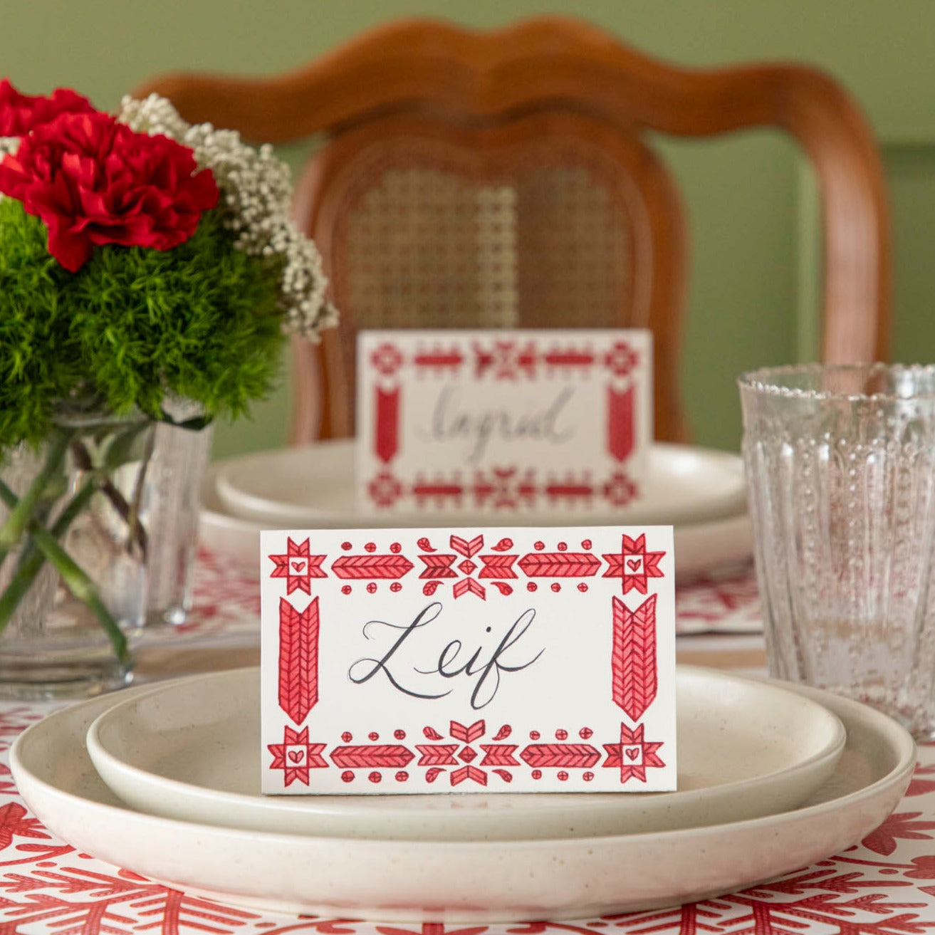 Fair Isle Place Card