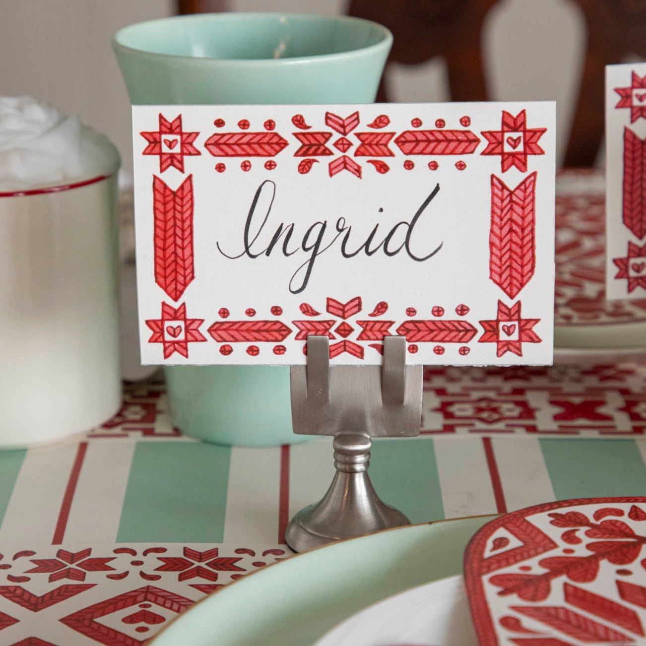 Fair Isle Place Card