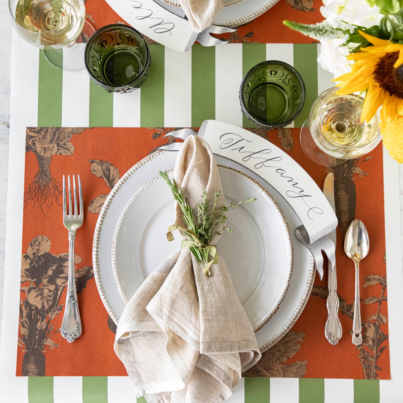 Harvest Vegetable (Persimmon) Placemat