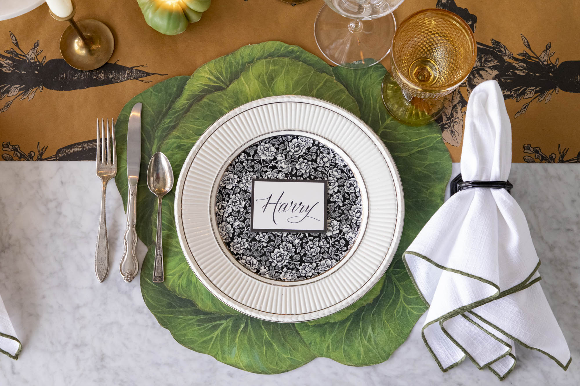Die-cut Cabbage Placemat – Hester & Cook