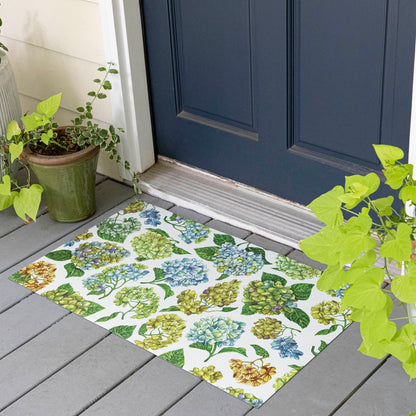 Hydrangeas Vinyl Floor Mat