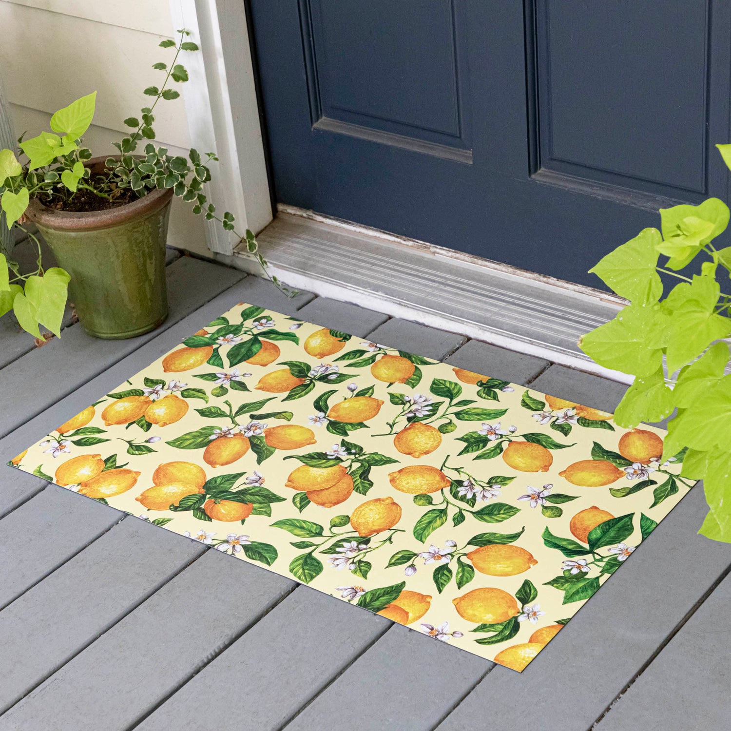 Lemons Vinyl Floor Mat – Hester Cook - Main Image