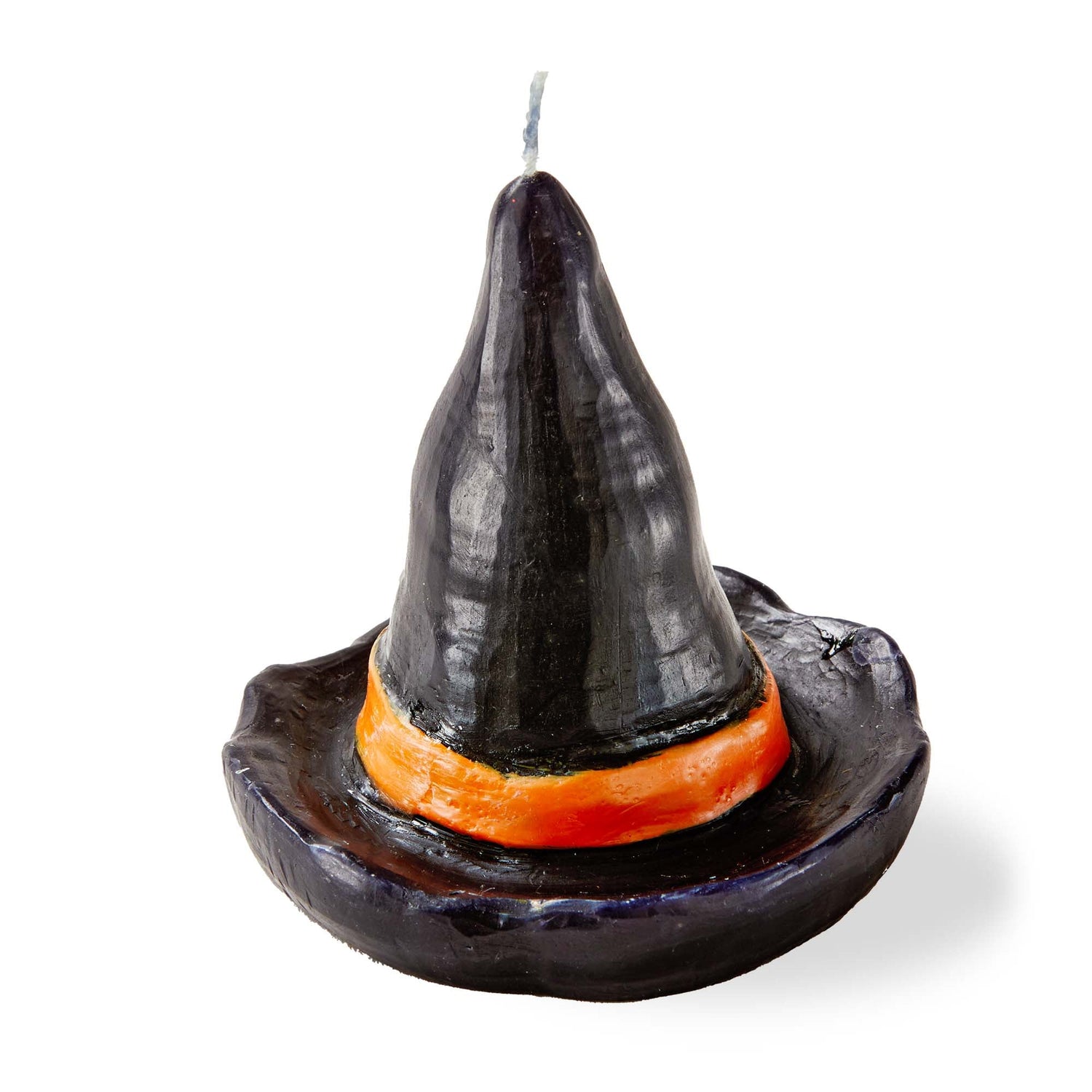 Halloween-themed candle shaped like a witch&