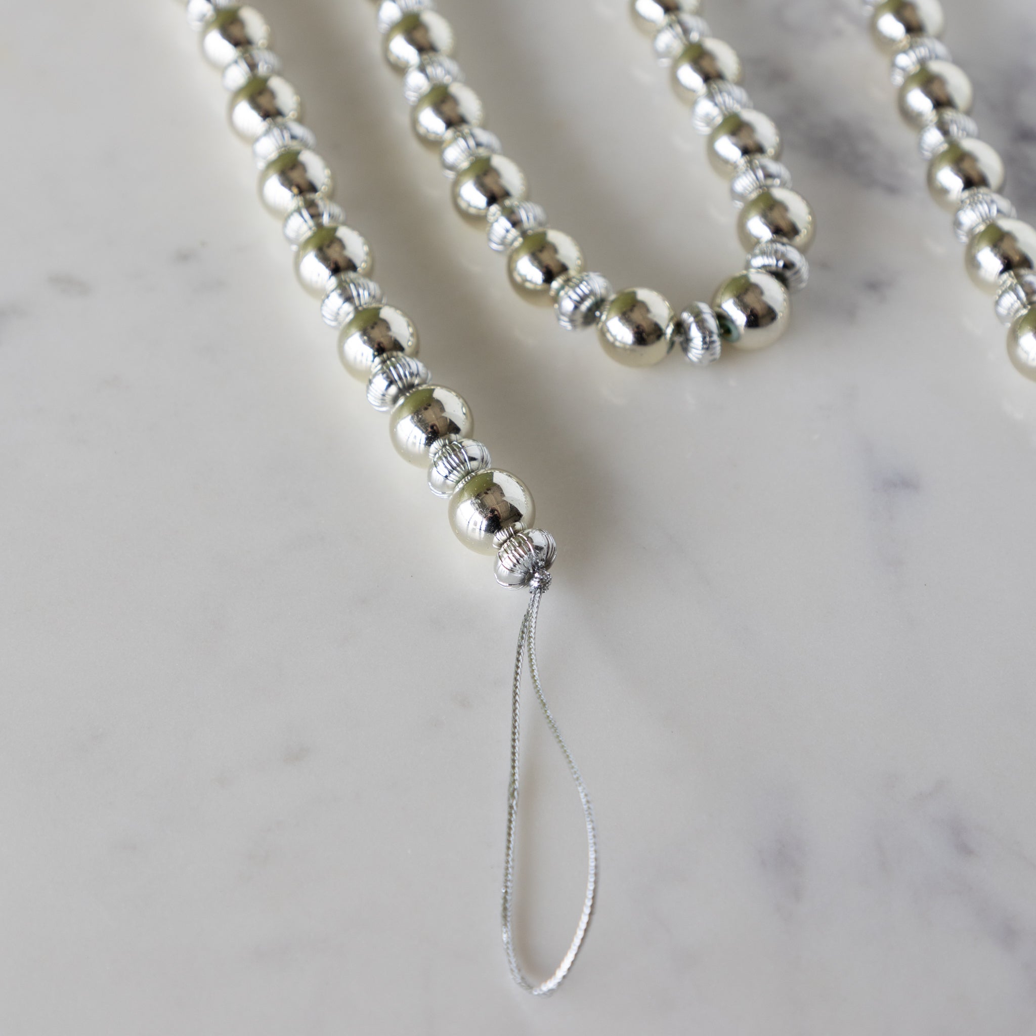 Silver Bead Garland