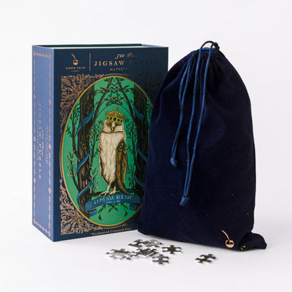 Enchanted Crowned Owl Cameo Puzzle