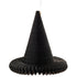 23.6" Extra large black honeycomb witch hat on a white background.