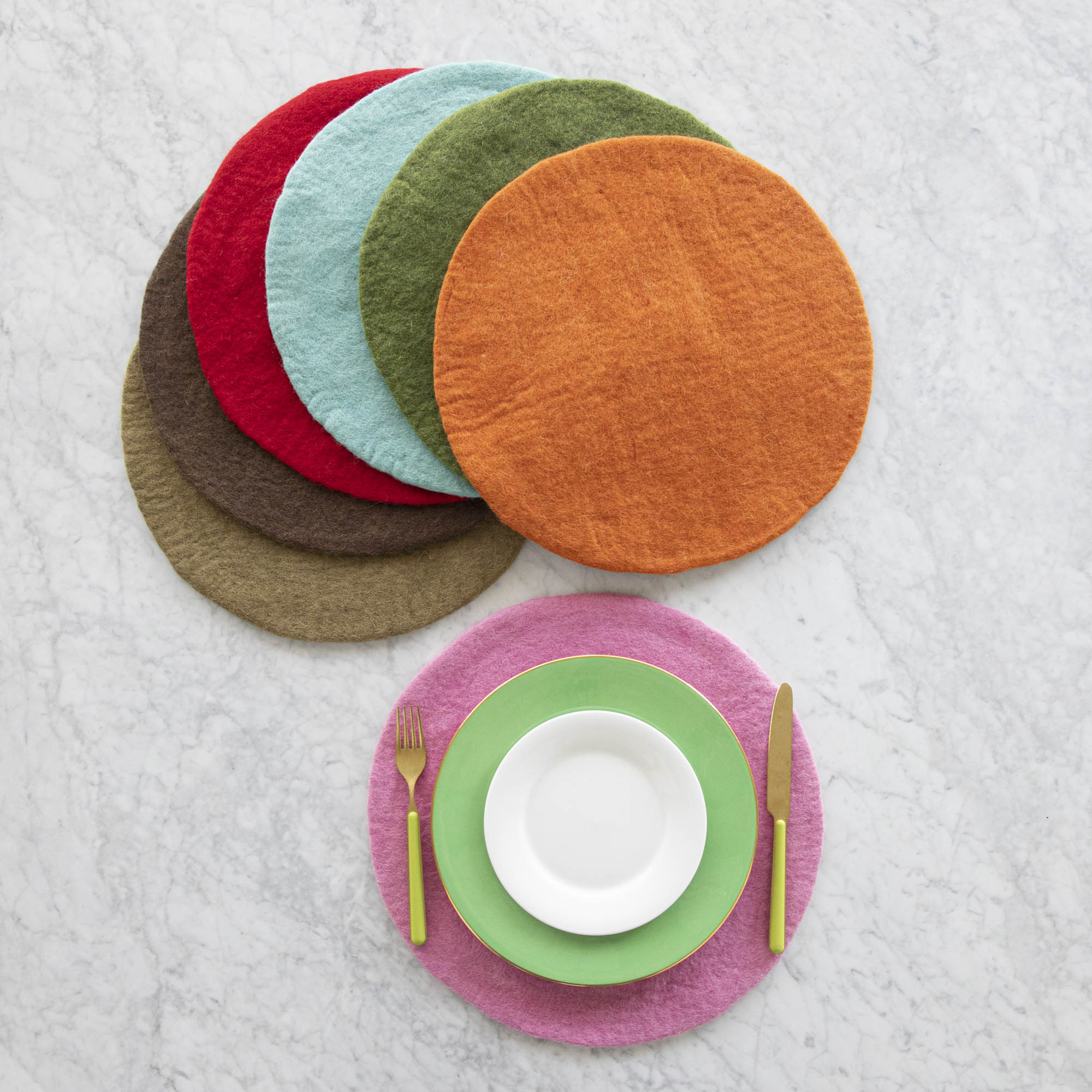 Felt Placemats in assorted colors