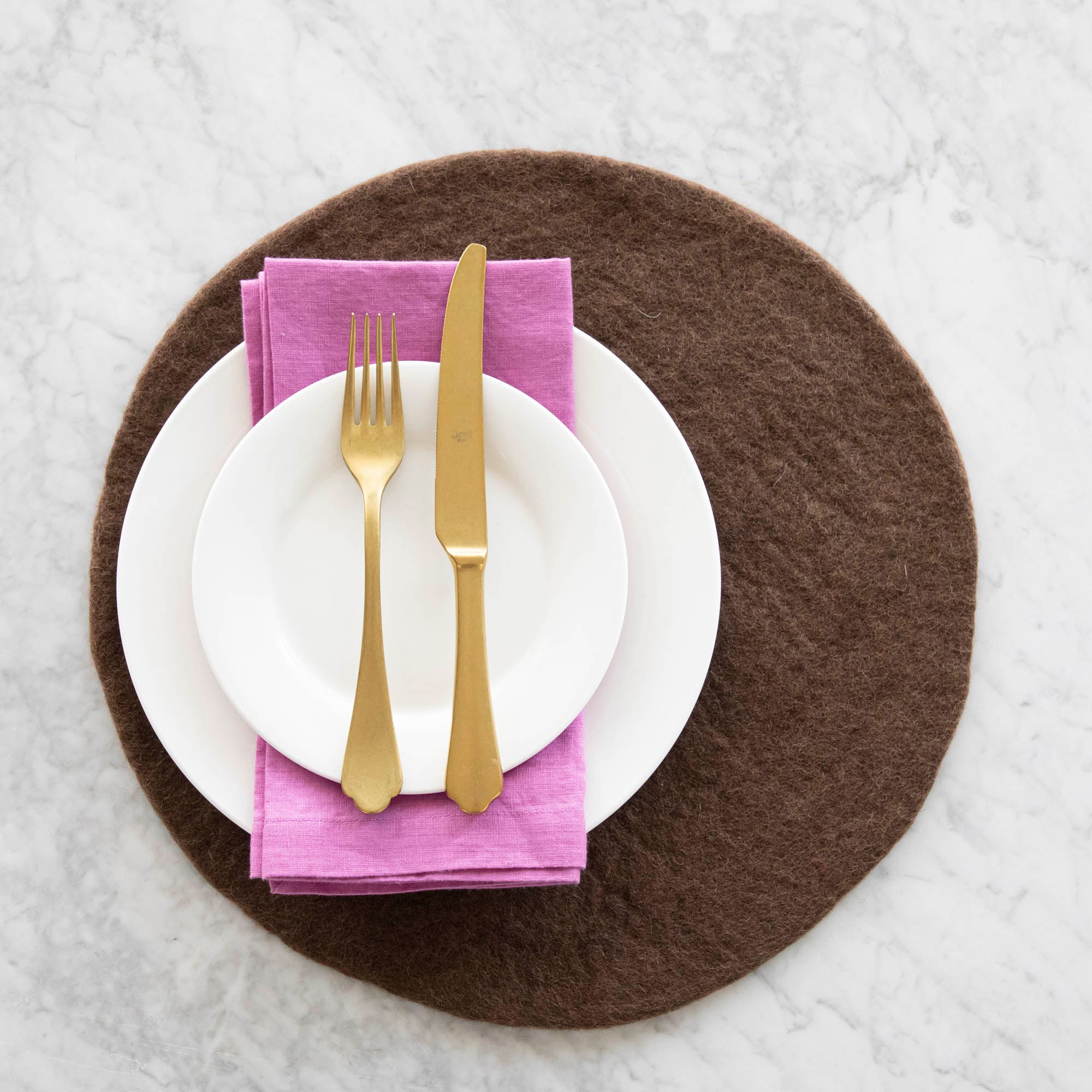 Brown Felt Placemat