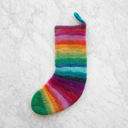 Felt Rainbow Stocking