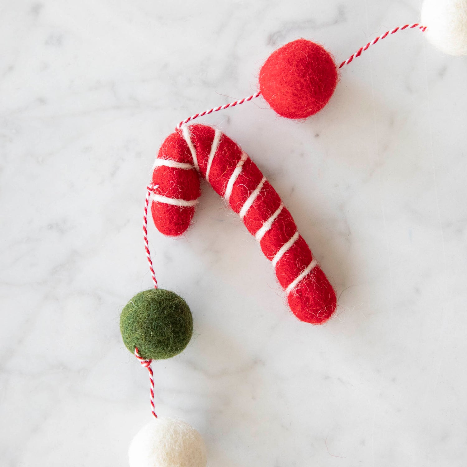 Felt Gingerbread Candy Garland