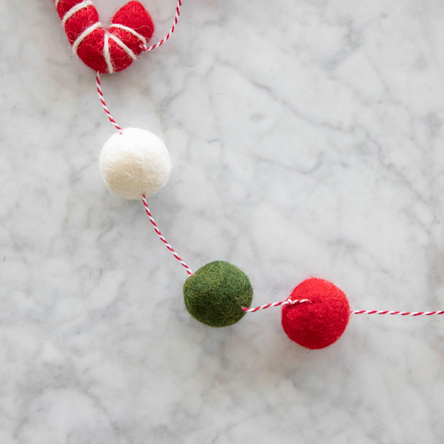 Felt Gingerbread Candy Garland