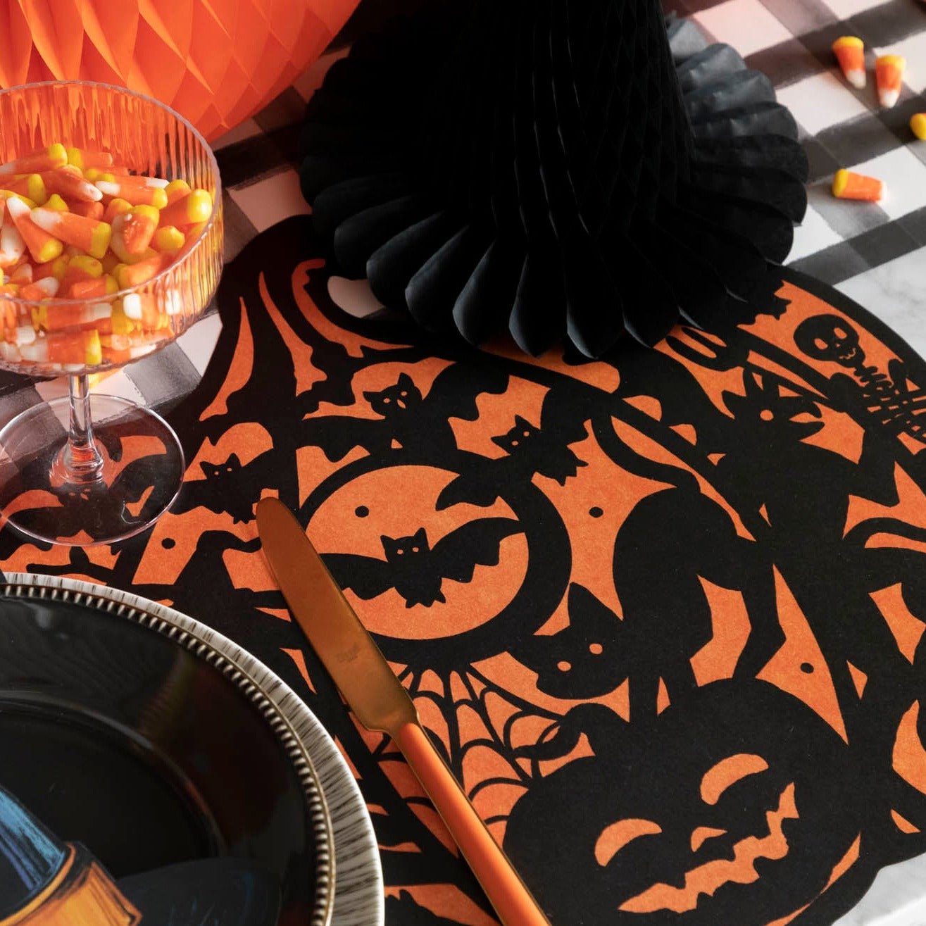 Die-cut Wicked Jack-o-Lantern Placemat – Hester & Cook