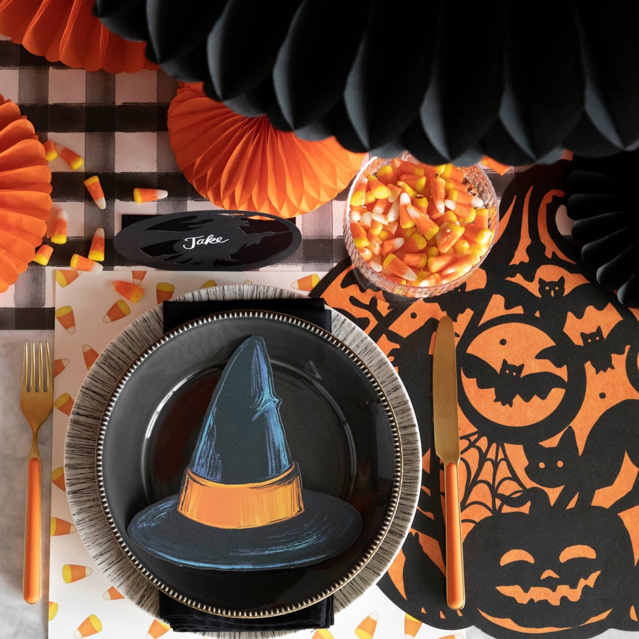 Die-cut Wicked Jack-o-Lantern Placemat – Hester & Cook