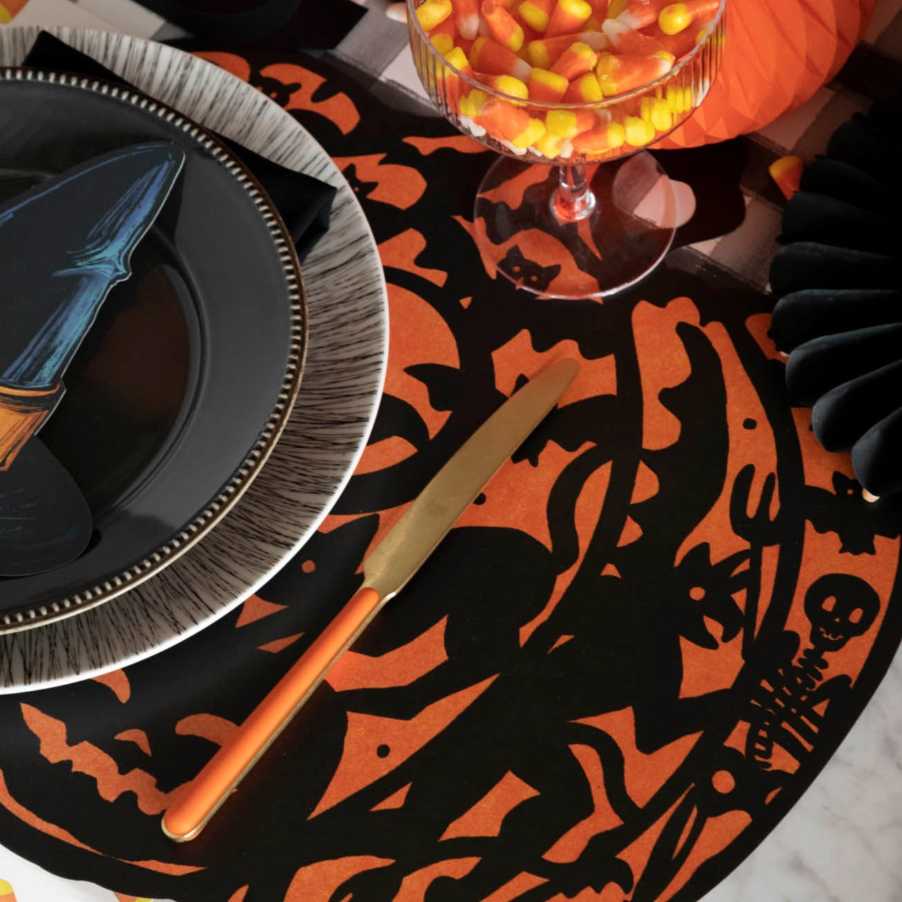 Die-cut Wicked Jack-o-Lantern Placemat – Hester & Cook