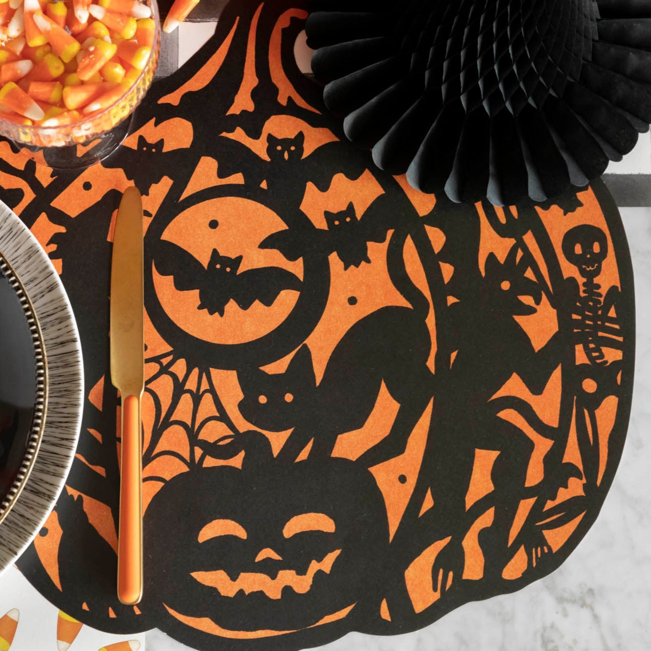 Die-cut Wicked Jack-o-Lantern Placemat – Hester & Cook