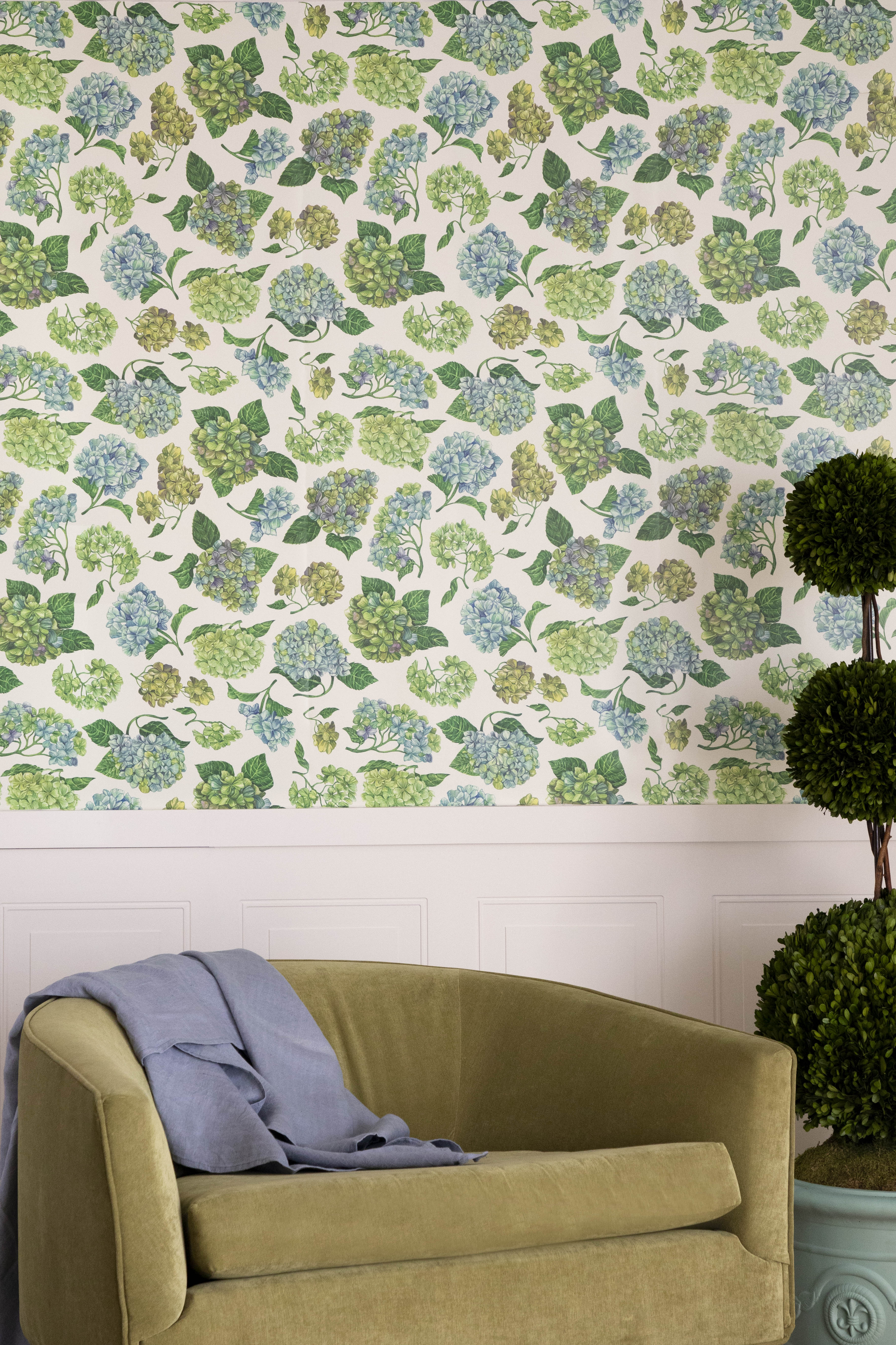 Hydrangea Wallpaper | Rifle Paper - Style Charade