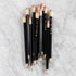 Group of Black Jumbo Hex Pencils on a marble background. 
