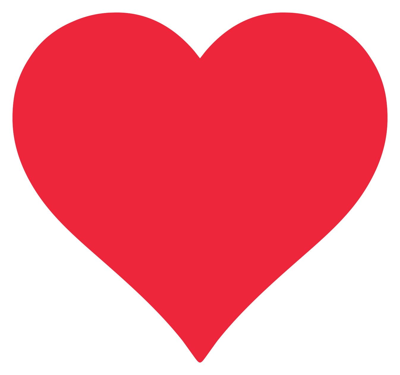 DieCut Red Heart Placemat Hester & Cook