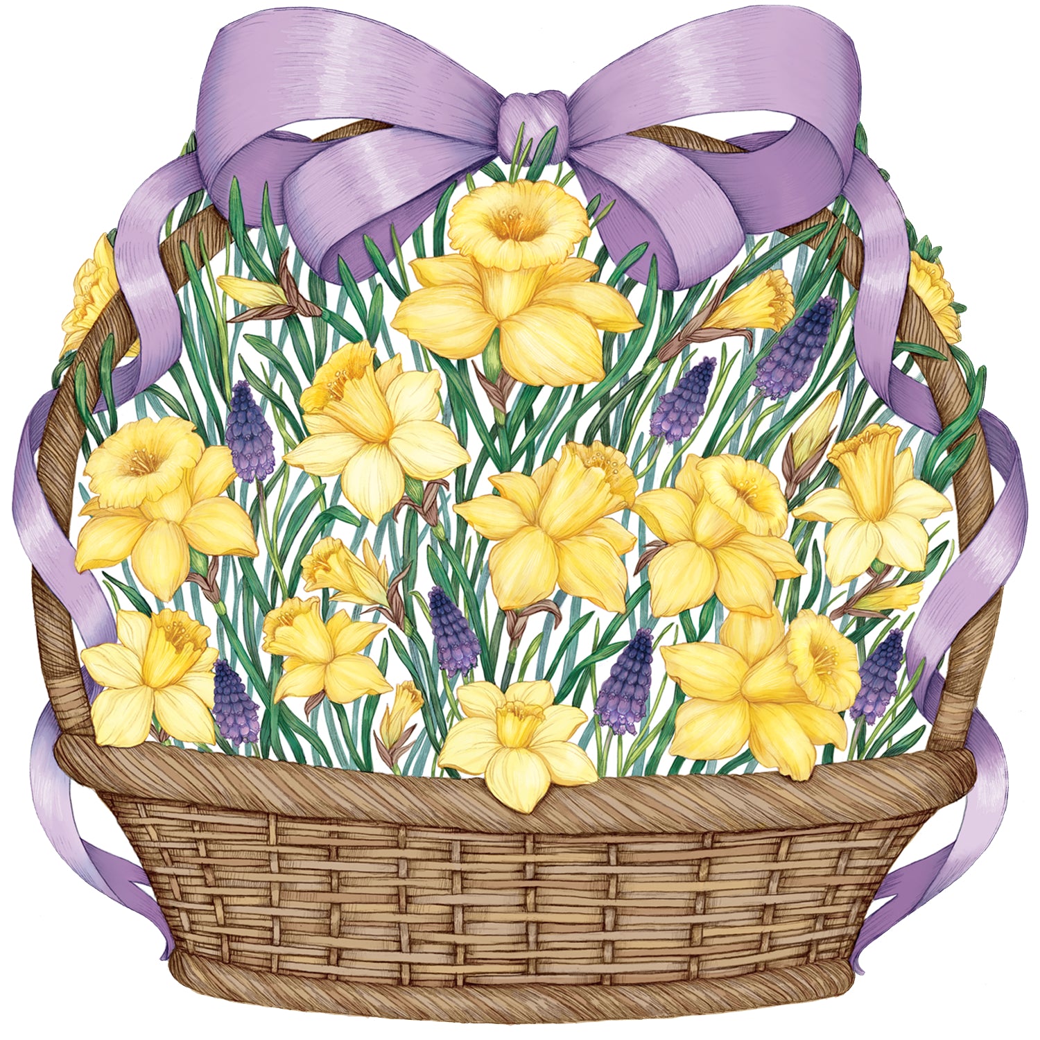 Die-cut Daffodil Basket Placemat