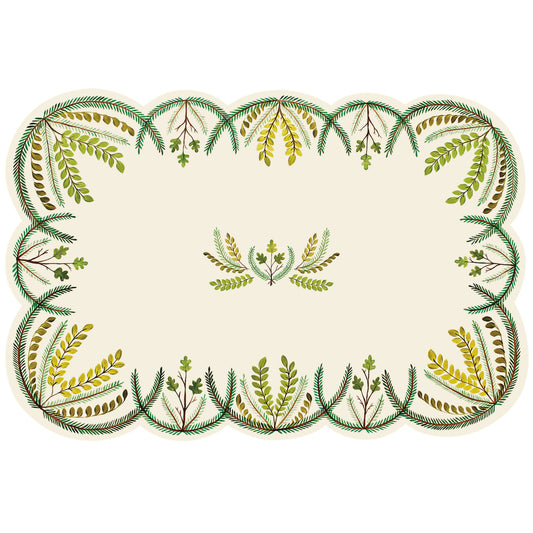 Die-Cut Scalloped Seedling Placemat