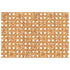 A classic Rattan Weave Placemat with a Rattan Weave caning pattern, in orange and white, from Hester & Cook.