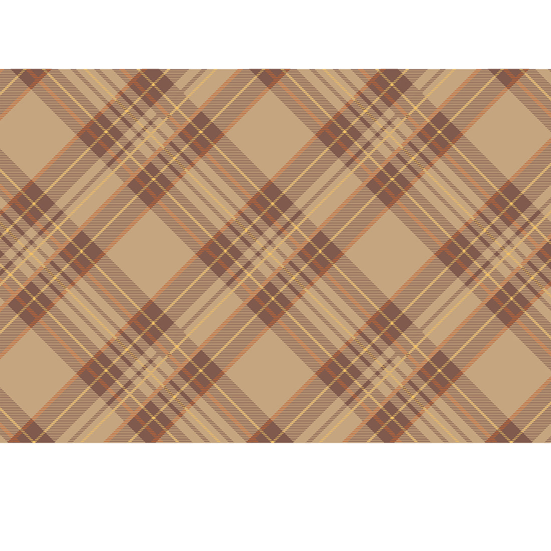 This Brown Autumn Plaid Placemat by Hester &amp; Cook is perfect for fall table settings