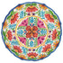 A vibrant Die-cut Fiesta Floral Placemat adorned with colorful flowers by Hester & Cook.