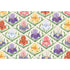 A vibrant Field of Irises placemat decorated with a spring-colored flower pattern by Hester & Cook.