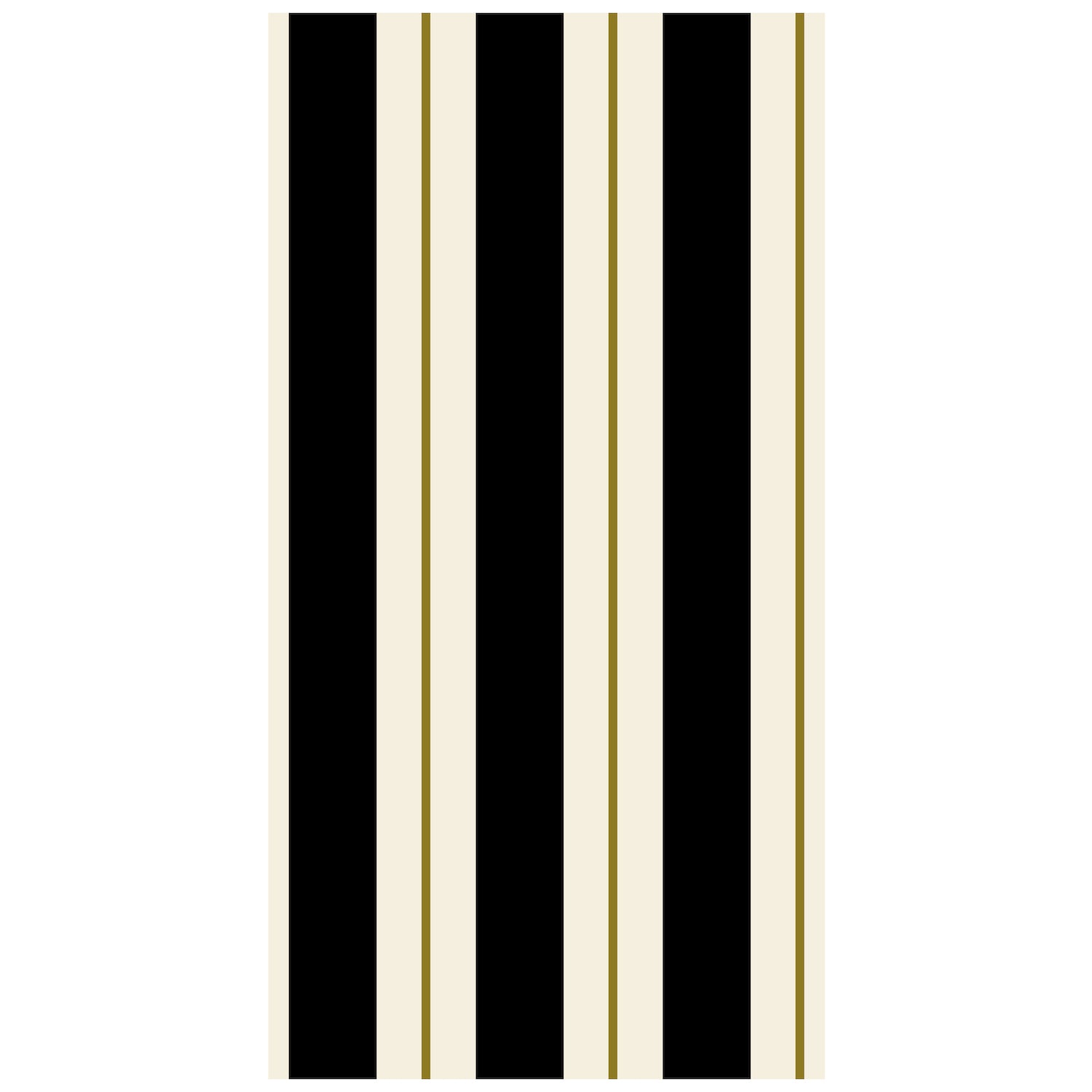 An elegant Black &amp; Gold Awning Stripe Napkins wallpaper by Hester &amp; Cook.
