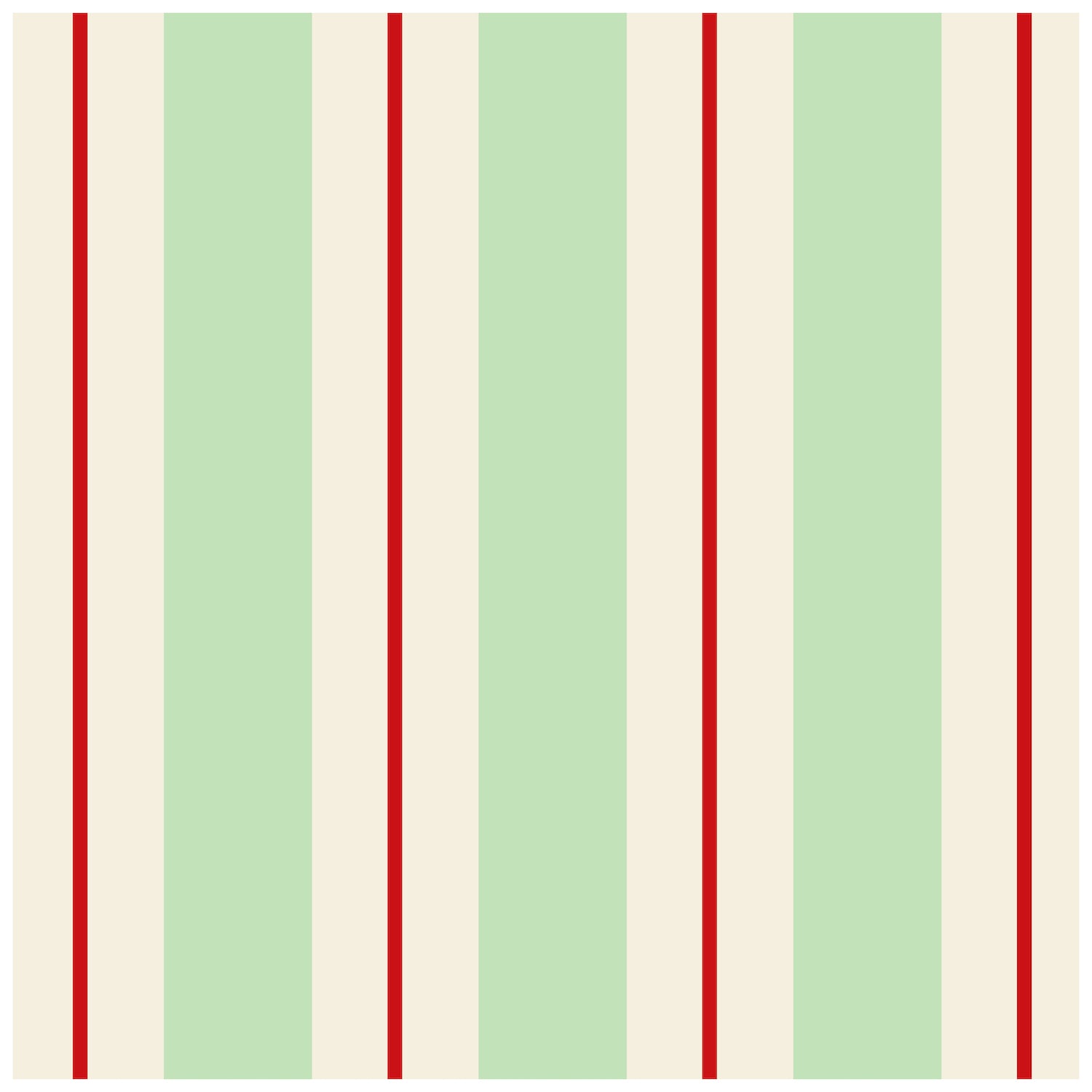 A party table setting with Seafoam &amp; Red Awning Stripe Napkins by Hester &amp; Cook.