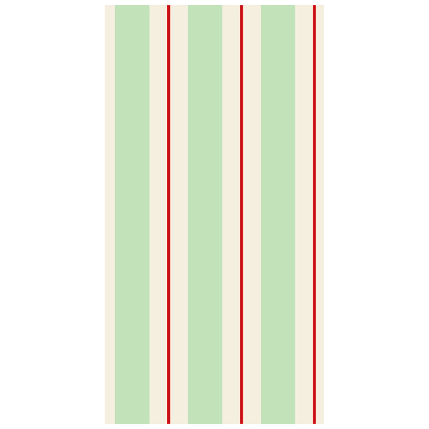 A Seafoam &amp; Red Awning Stripe Napkins table setting for a party by Hester &amp; Cook.