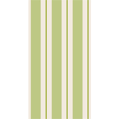 A Hester &amp; Cook Green Awning Stripe Napkins.