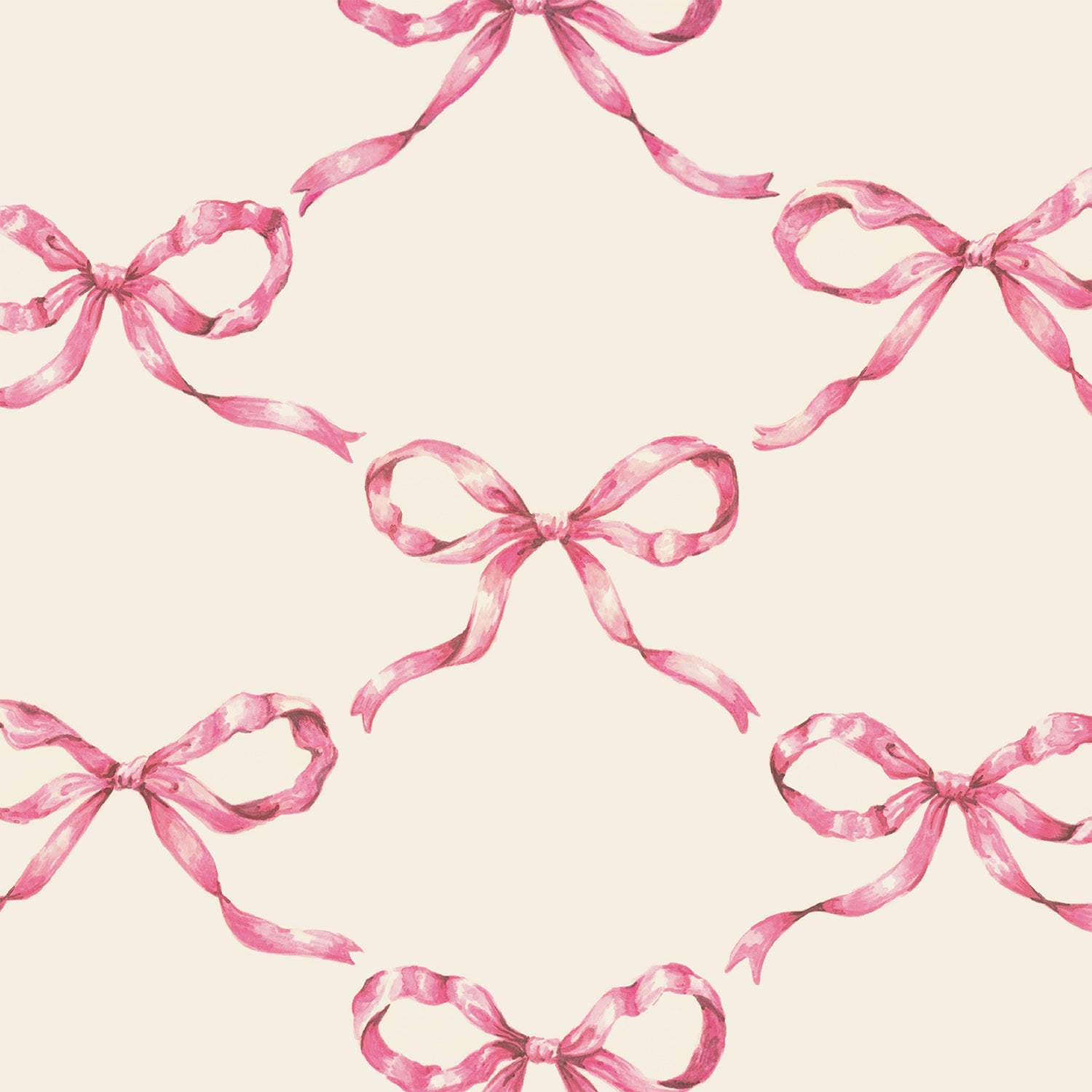 Pink Bow Lattice Napkins