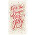“’Tis the Season” written in red script with gold shadowing, with holly branches and stars drawn around the text on a cream background.