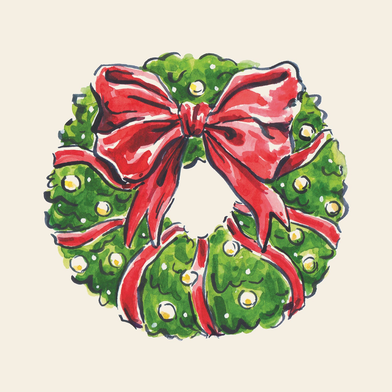 Using Rugs As Table Runners Holiday Wreath Cocktail Napkin – Hester & Cook