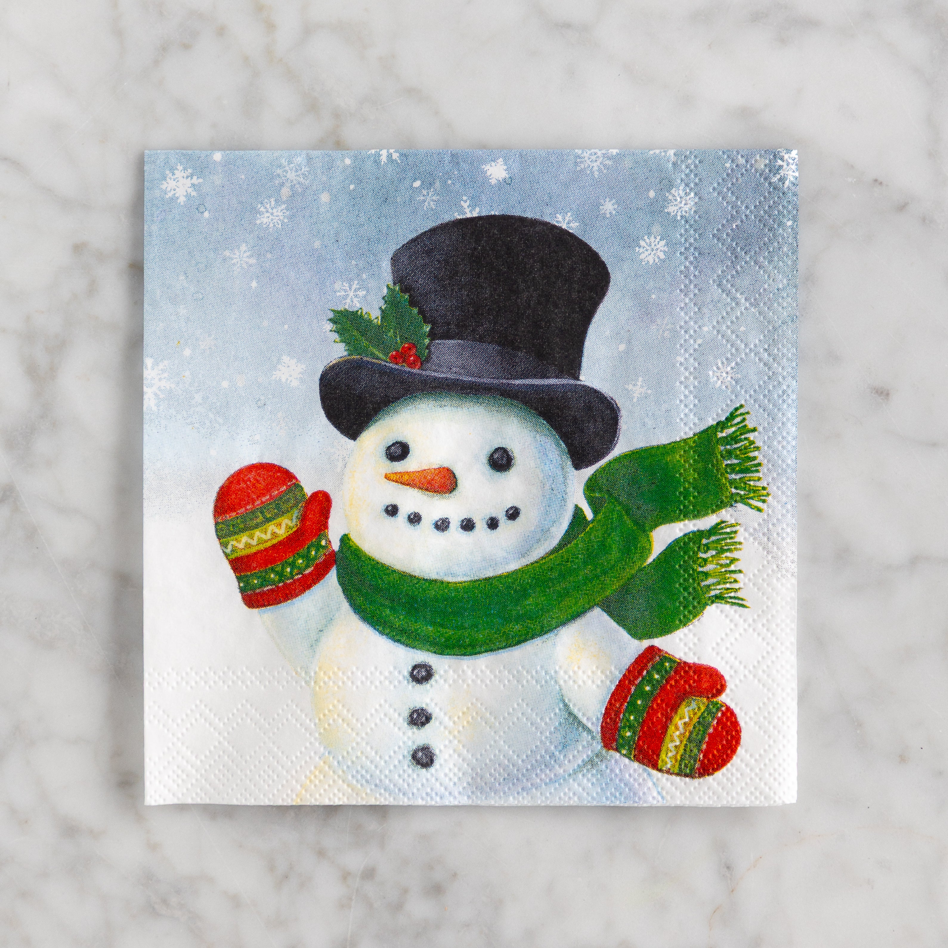 MISPRINT Snowman Napkins