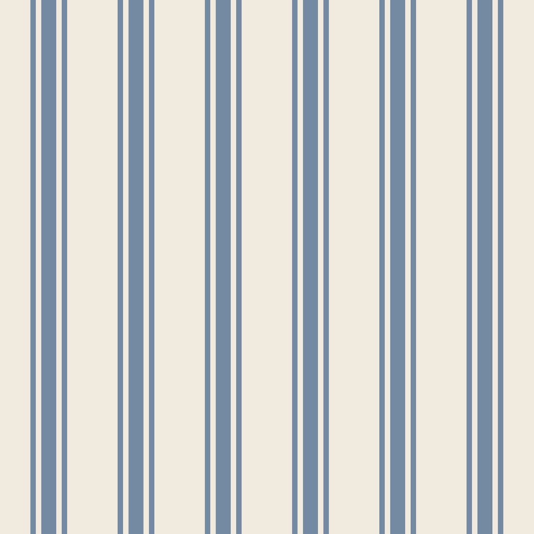 Pattern of blue vertical stripes on a beige background.