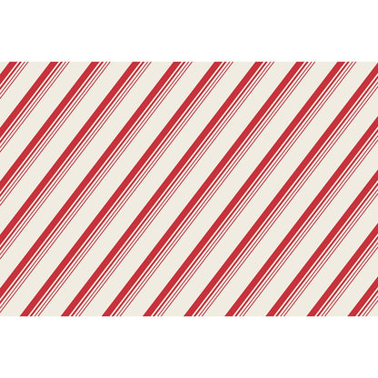 A Peppermint Stripe Placemat on a white background.