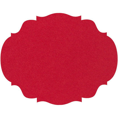 The Die-cut Red French Frame Placemat on a white background.