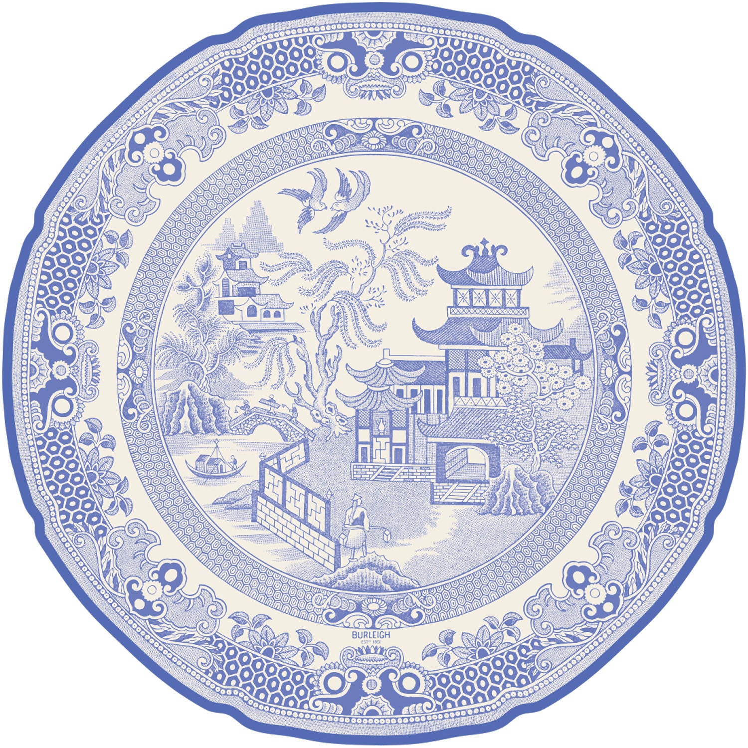 Die-cut Blue Willow Plate Placemat – Hester & Cook