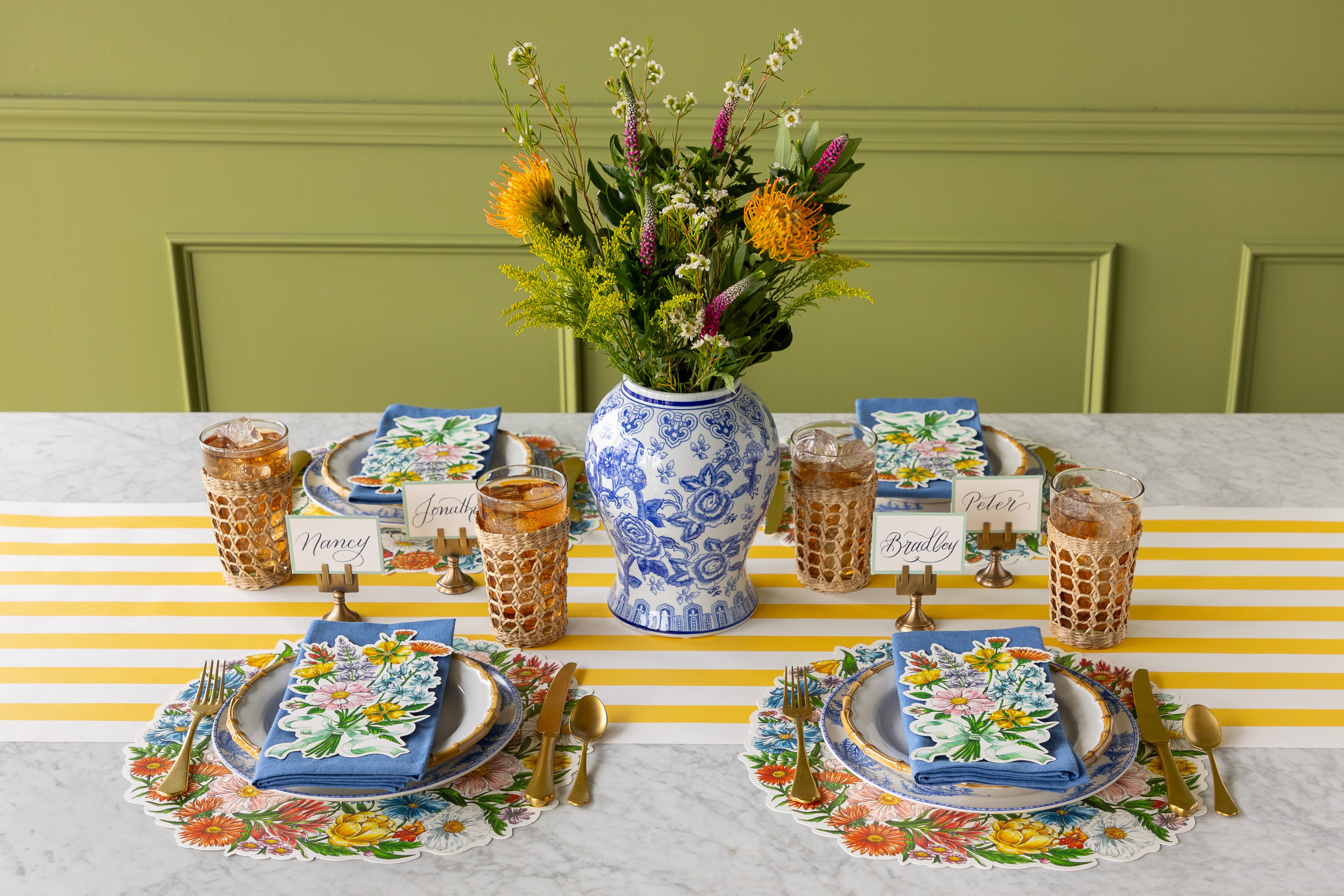 Die-cut Wildflower Wreath Placemat – Hester & Cook