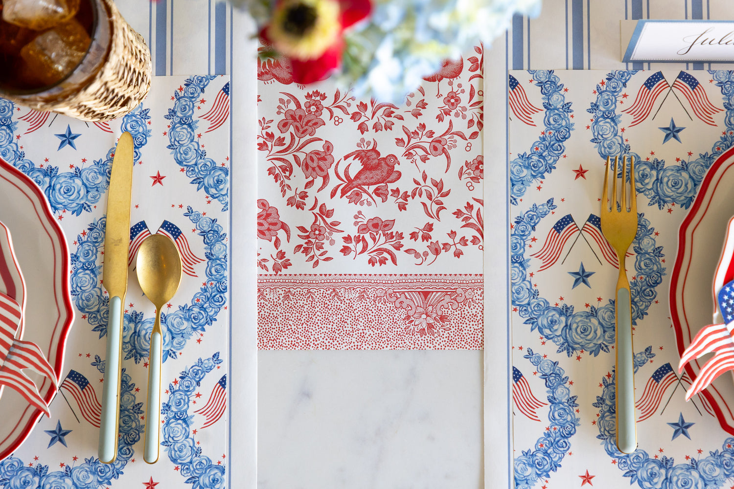 American Floral Placemat