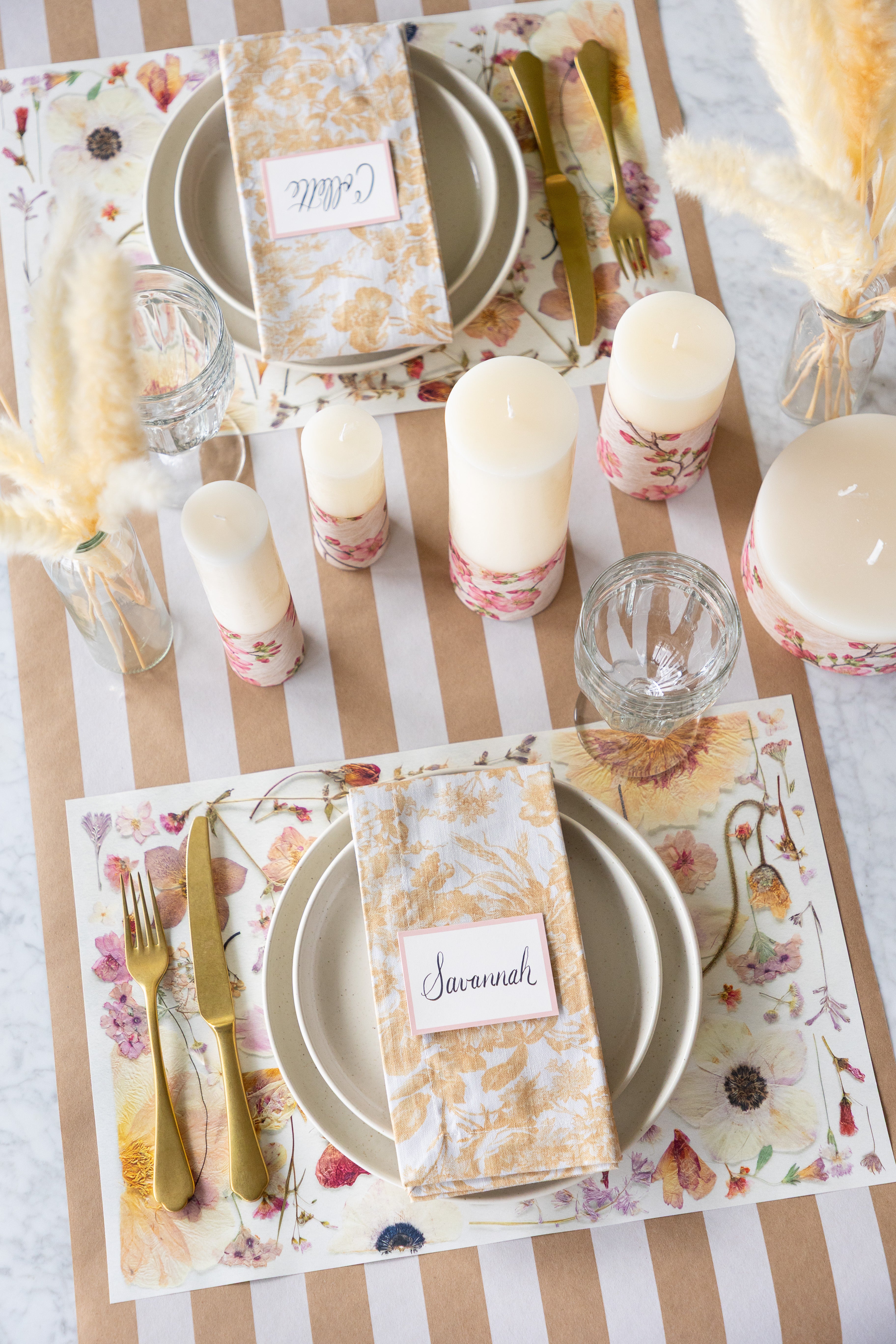 Kraft White Classic Stripe Runner